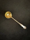 Sterling Gorham Lancaster 1897 5 3/4" Gold Wash Scalloped Ladle "R" mono .07 oz