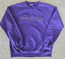 Gildan LSU College of Veterinary Medicine Small Purple Sweatshirt Pullover