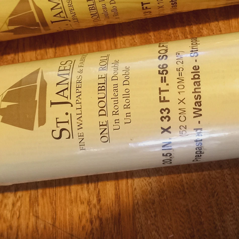 5 Double Rolls York St. James Wallpaper Pink W/Circles Prepasted  20.5"x33' Each - Image 4 of 4