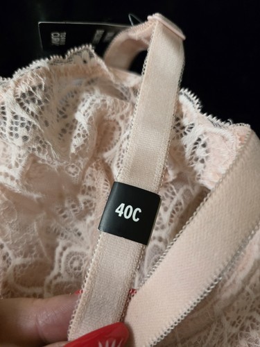 Torrid NWT 40C Balconette Pink Lace Unlined Underwire Bra - Picture 4 of 7
