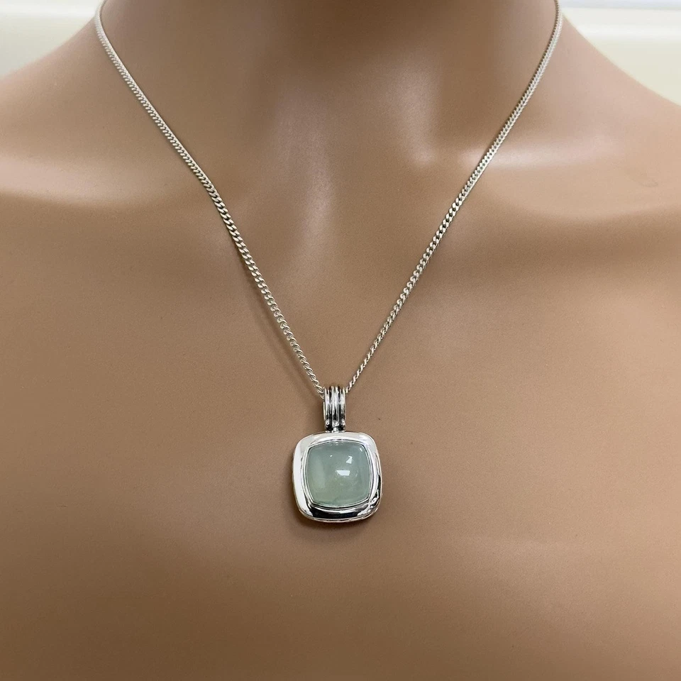 David Yurman Calcedonia Albión Colgante Potenciador Plata de Ley 1.15" Foto 2 de 4