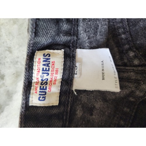 Guess Jeans Vintage Black Wash Denim High Waist Slim Fit Jeans Size 26 - Picture 8 of 13