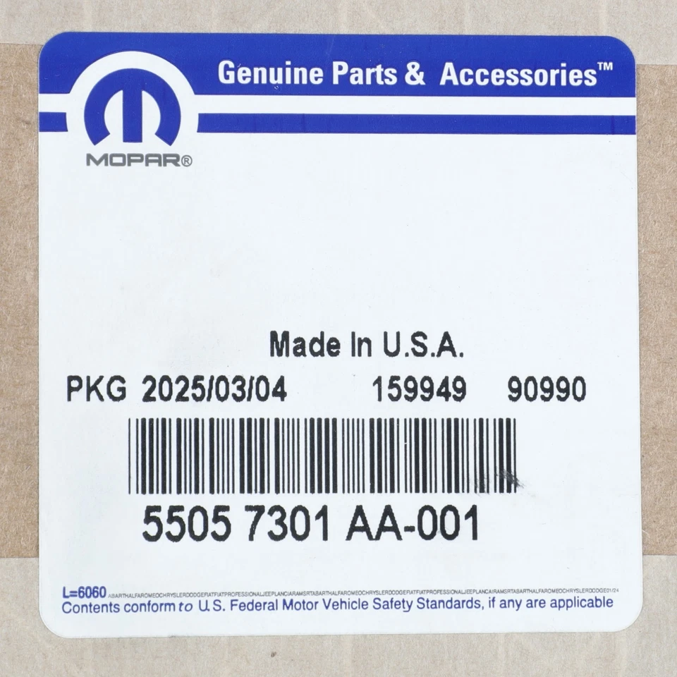 Jeep Wrangler 2013-2018 elemento asiento térmico conductor izquierdo genuino Mopar 55057301Aa Foto 4 de 4