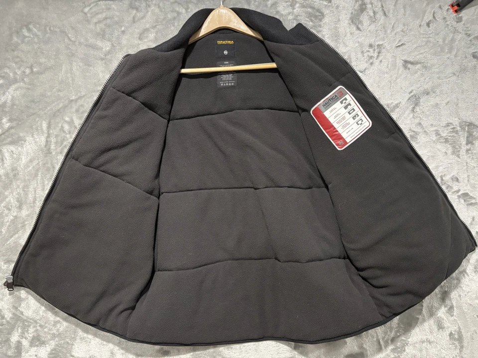 Chaleco de tiro Nautica Competition cremallera completa acolchado para hombre talla XXL rojo de colección Y2K Foto 3 de 4
