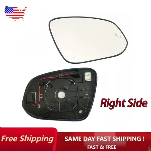 New Fit For Toyota RAV4 2013-18 Passenger Side Mirror Glass W/Blind Spot Heated