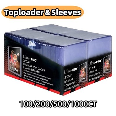 100-1000CT Ultra PRO 3x4 TopLoader & Sleeves For Pokémon Standard 35pt Cards