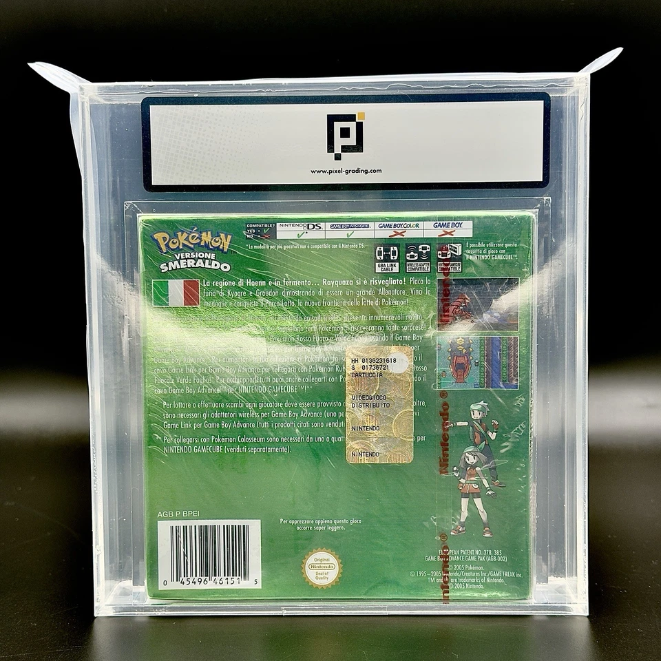 POKEMON SMERALDO NINTENDO GAME BOY ADVANCE GBA SIGILLATO GRADATO NUOVO SEALED - Immagine 2 di 4