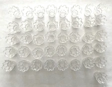 41 Vintage Christmas Mini String Light Reflectors Clear Tulip Design