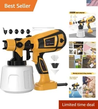Gold Paint Sprayer 1000W with Quick-Clean Nozzles for Home & Furniture Painting