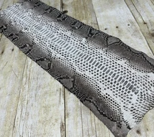 Natural Genuine Python Italian Snakeskin Leather real hide snake skin Rattle 153