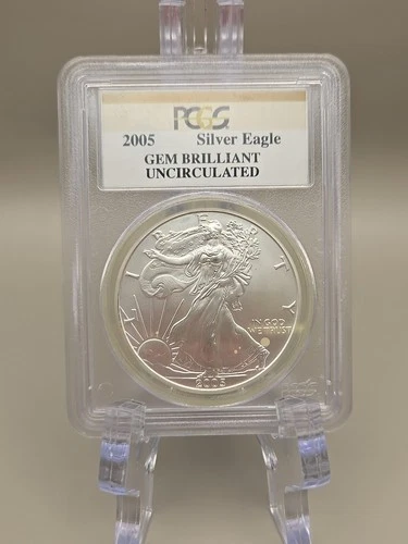 2005 American Silver Eagle $1 Dollar PCGS Gem Brilliant Uncirculated