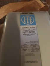 I-T-E Enclosed Switch JN-322 General Duty Vacu-Break Switch Type 1 60A 240V CRDB