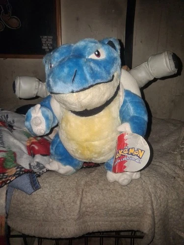 Pokemon Blastoise Plush Doll Toy Nintendo 1999 Play by Play 6" Vintage