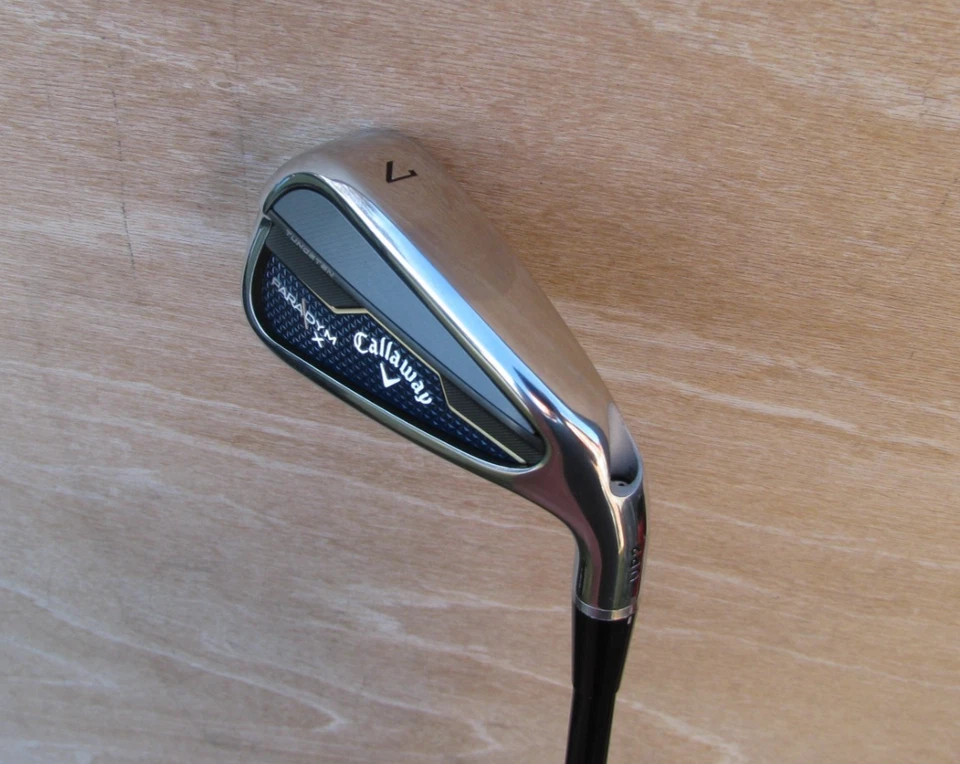 MINT CALLAWAY PARADYM X 7 IRON 27.5 LOFT STIFF FLEX GRAPHITE FITTING CART DEMO - Image 3 of 4