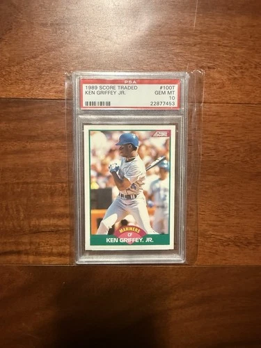 1989 Score Rookie Traded Ken Griffey Jr, PSA 10
