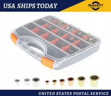 900PCS Rivet Nut Tool Kit with Hand Rivnut Setter for Threaded Insert Repair