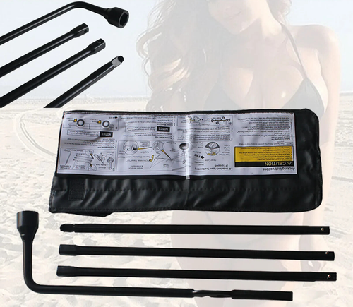 Spare Tire Lug Wrench Tool Kit For GMC Sierra & Chevy Silverado Pickup Trucks
