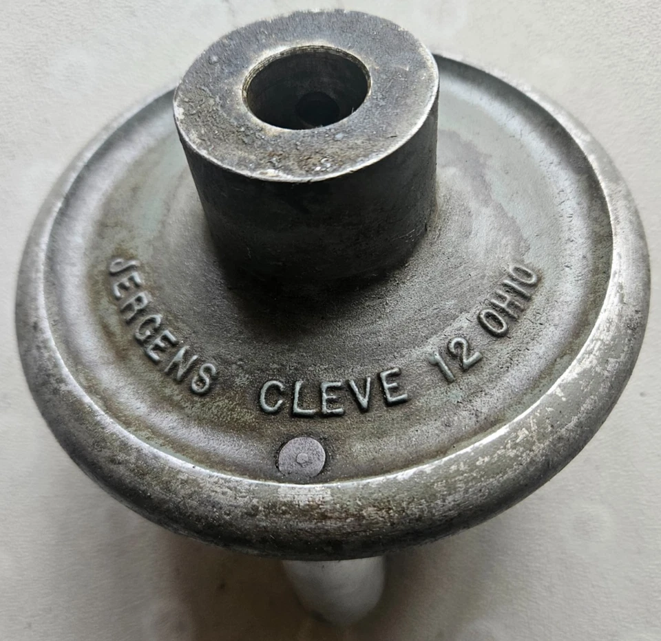 2 VTG Antique Cast Iron Hand Wheel Cranks, Lathe Handles - Image 2 of 4