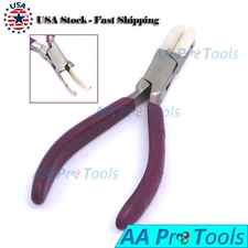 Nylon Jaw Flat Nose Soft Pliers 5.5" Opticians Jewelry Making Tools NEW(Optical)