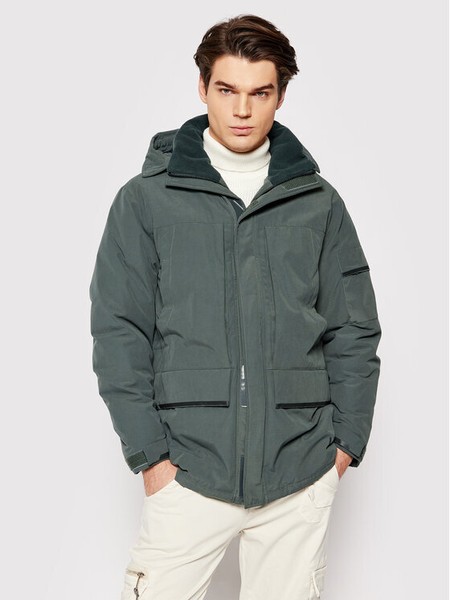 Parka Selected Homme nueva sin etiquetas para hombre verde "Franz" XXL NUEVA capucha extraíble