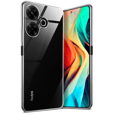Hülle für Xiaomi Redmi 13 Schutzhülle Silikon Case Cover Schutz Klar Transparent