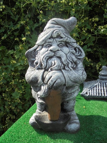 Gnome/Dwarf with Pick concrete garden ornament