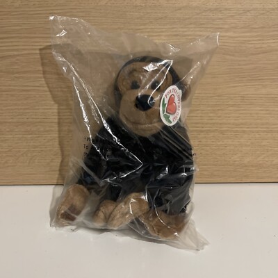 Vintage PG Tips Affe Schimpanse weiches Plüsch-Beanie-Spielzeug ''Mug Hugger'' Teddy versiegelt