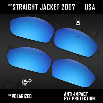 Anti Scratch Lot Polarized Replacement Lenses for-Oakley Straight Jacket 2007