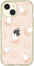 Gourmandise Miffy IIIIfit Clear iPhone15/14/13 Case Flower 6.1 inch NEW JAPAN