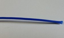 qty 5 ft 2mm round PET sleeving blue for computer or audio cables