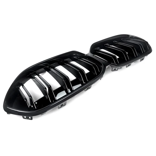 Parachoques delantero de doble listón rejilla para BMW Serie 2 F44 2020-2022 negro brillante - Imagen 2 de 13