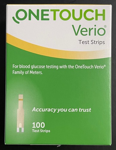 NEW OneTouch Verio Test Strips (100 Count) - Exp 07/31/2026