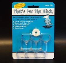 Bird Deterrent for Boats, 7/8"-1.25" Railings, That's For The Birds, Fast set up
