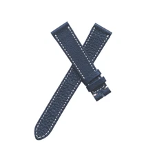19mm Navy Blue leather Watch Strap for Rolex / Patek Philippe / Cartier