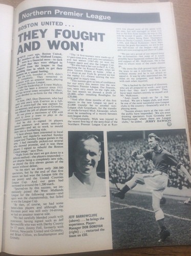 Football Monthly 1969 Boston Utd North Shields Kilmarnock Leeds United 