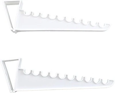 DEPENDABLE INDUSTRIES ESSENTIALS 2 Pack Over Door Valet Hooks Closet Organizer Holds 10 Hangers Each