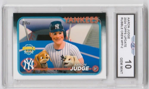 2024 TOPPS UPDATE RUBBLE CREW AARON JUDGE NOVELTY CARD NEW YORK YANKEES