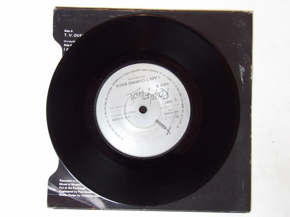 Royal Flush:   T.V. Overkill  1987  EX+  7″ - Image 3 of 4