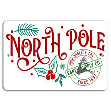 North Pole Magic: Rustic Red  Green Santa Supply Co. Sign