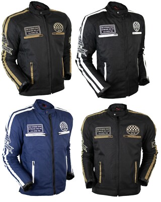Streifen Motorrad Textiljacke Mit Protektoren Winddicht Bikerjacke Motorradjacke