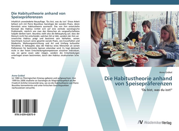 Die Habitustheorie Anhand Von SpeisepräFerenzen | Buch | 9783639428759-image