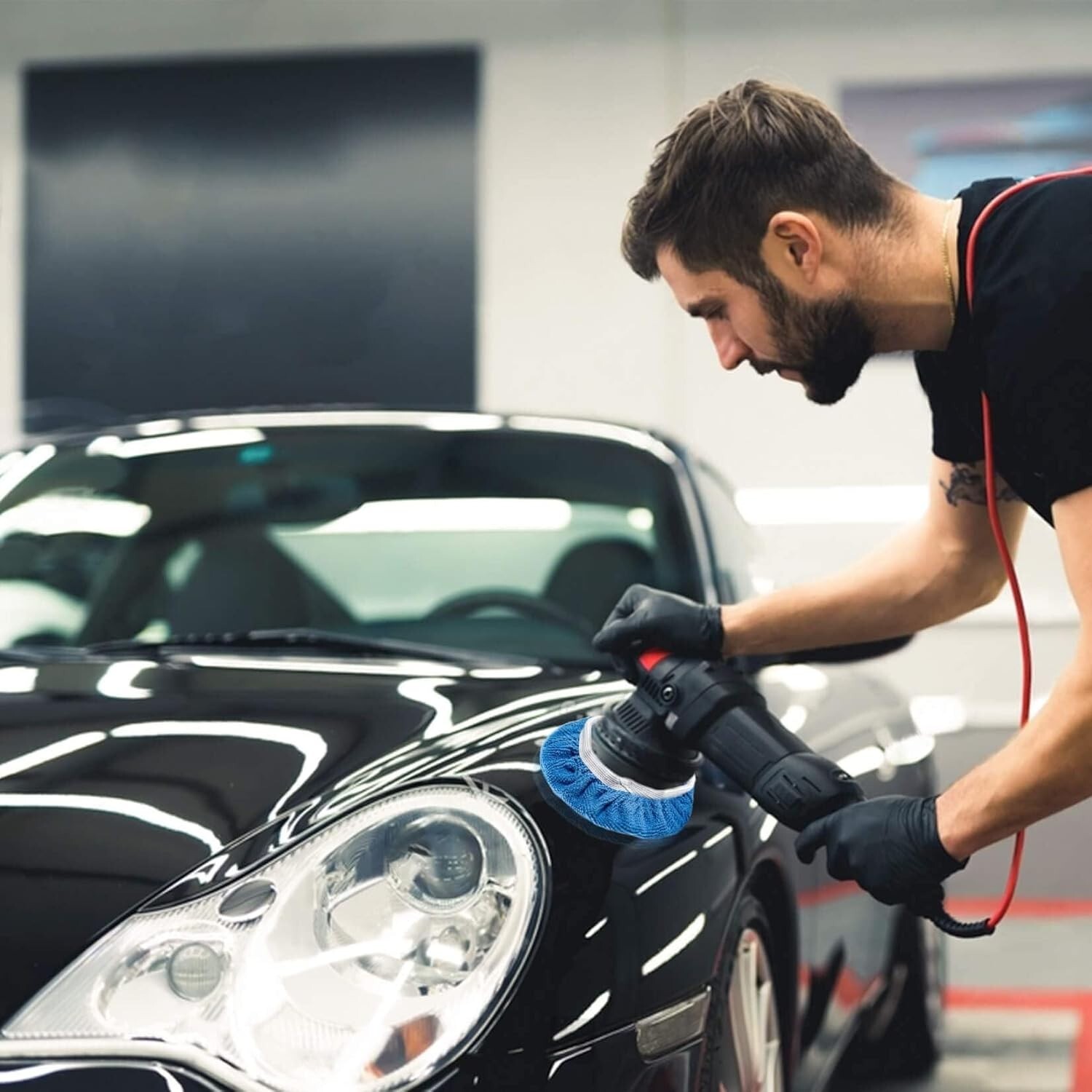 12PCS Car Buffing Pads - Car Polishing Bonnet Pad Buffing Pads 5 to 6 Inches ...