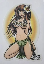 Lost Enterprises Sticker - Hawaii decal hula Hawaiian surf anime