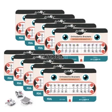 Dental Orthodontic MIM Monoblock Brackets Roth/MBT 022/018 Hook 345 20Pcs/Pack