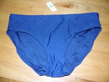 NWT Tropical Escape Swimsuit Sz 16 Bikini Bottom Women  s Navy Blue NEW 40