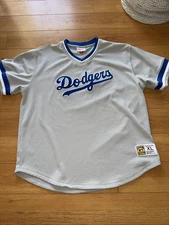 Los Angeles Dodgers Mitchell & Ness Cooperstown Collection Mesh Jersey SZ-XL