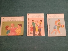 3 Preprimers New Basic Readers Sally Dick Jane Fun Our Family Fun Whereve We Are