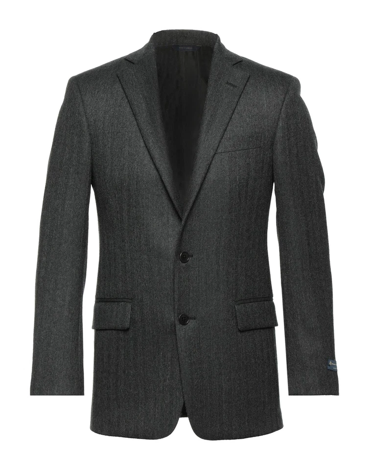 RRP€568 BROOKS BROTHERS Wool Flannel Blazer Jacket US36 IT46 S Herringbone - Image 3 of 4