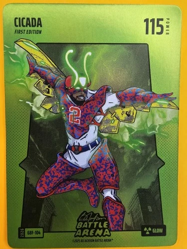 2026 Bo Jackson Battle Arena Cicada Green Battle Foil Cade Cunningham GBF-104
