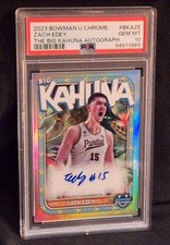 2023-24 Bowman U Chrome Zach Edey Big Kahuna Auto /150 PSA 10 GEM MINT!! Purdue 